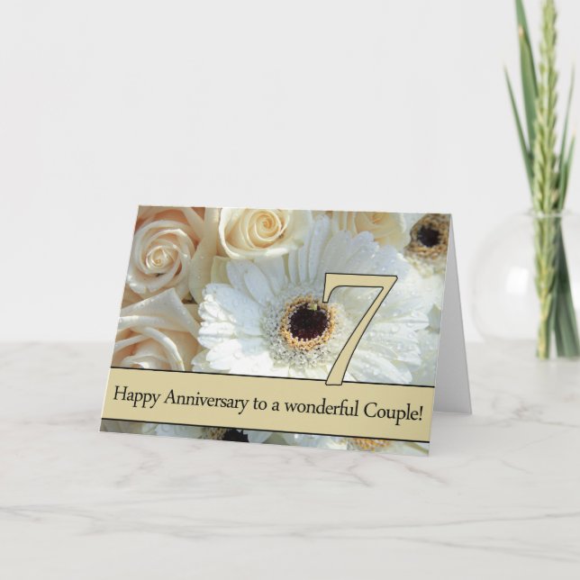 Tarjeta Rosas del 7° Aniversario (Anverso)