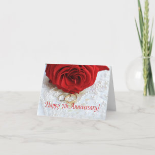 Tarjeta Rosas del 7° Aniversario
