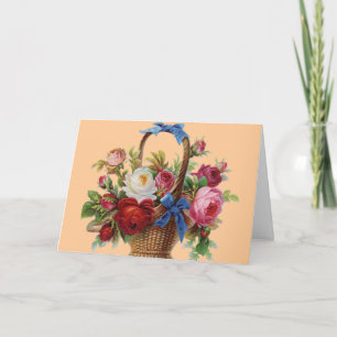 Tarjeta Rosas del cumpleaños feliz