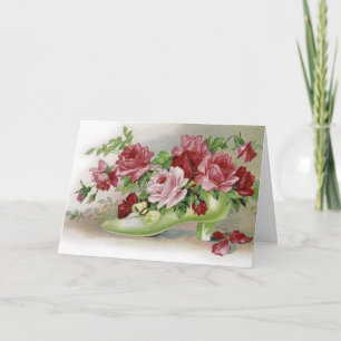 Tarjeta Rosas del cumpleaños feliz