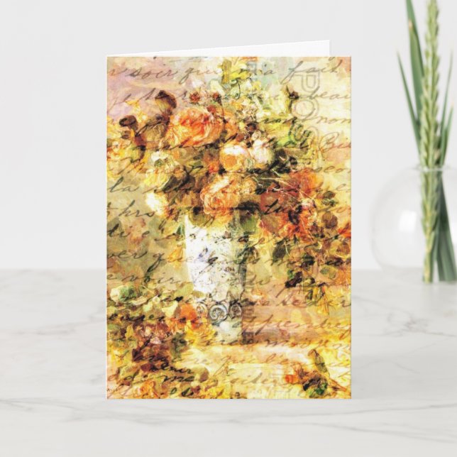 Tarjeta Rosas en una caja (Anverso)