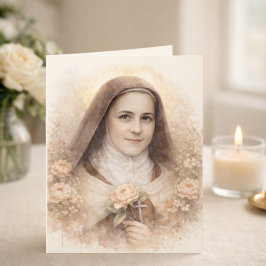 Tarjeta Rosas Escrituras de Sta. Teresita de Lisieux