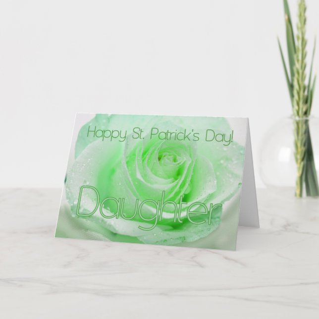 Tarjeta Rosas irlandeses de Daughter St. Patrick (Anverso)