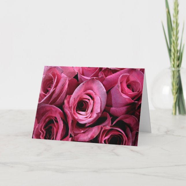 Tarjeta Rosas para el día de madre (Anverso)