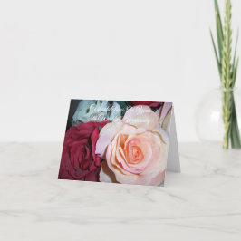 Tarjeta Rosas Personalizados en el 45° Aniversario del Bod