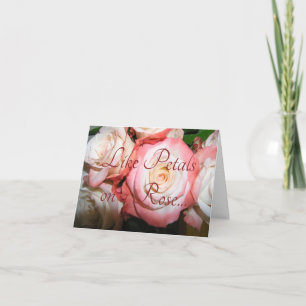 Tarjeta Rosas Pétalos de Amistad