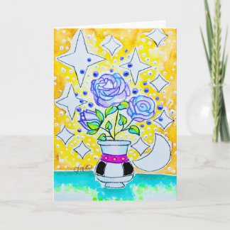 Tarjeta Rosas púrpuras