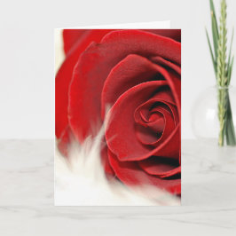 Tarjeta Rosas Rojas De San Valentín En Pie