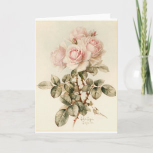 Tarjeta Rosas románticos de Victoria