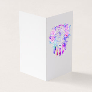 Tarjeta Rosas rosa Dreamcatcher Floral Dreams