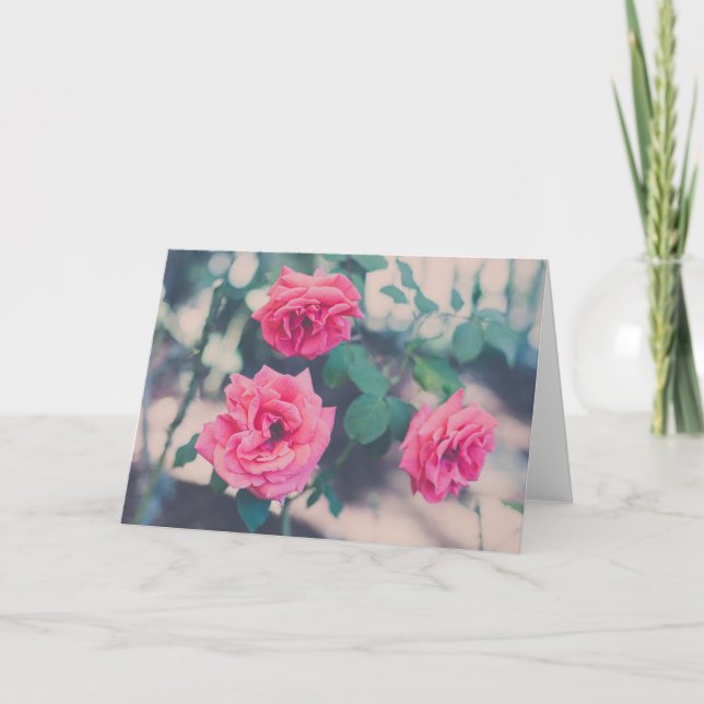 Tarjeta Rosas rosados (Anverso)