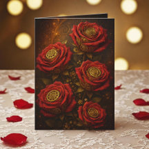 Rosas steampunk de lujo románticas engranajes dora