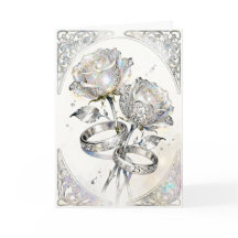 Rosas y anillos de plata 25º aniversario de bodas