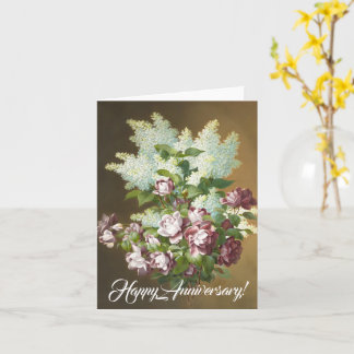 Tarjeta Rosas y Lilacs