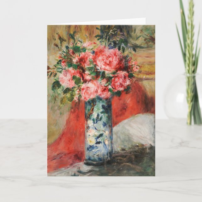 Tarjeta Rosas y peones en una caja | Renoir (Anverso)