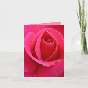 Tarjeta Rose Cards Pink Flowers Custom Greeting Card