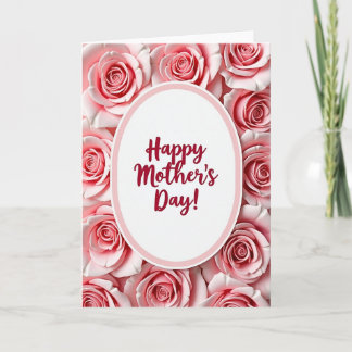 Tarjeta Rose Frame Mothers Day Card