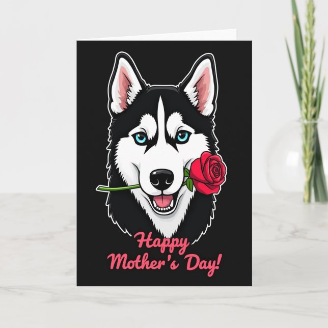 Tarjeta Rose Gift Mother Happy Day Card (Anverso)