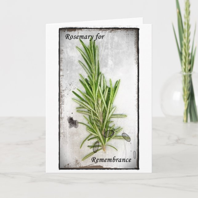 Tarjeta Rosemary (Anverso)