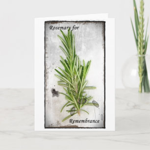 Tarjeta Rosemary