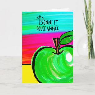 Tarjeta Rosh Hashanah en francés, Bonne et Douce A