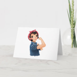 Tarjeta rosie de las mujeres del río, ¡podemos hacerlo! Se