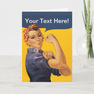 Tarjeta ¡Rosie el remachador podemos hacerlo! Su texto