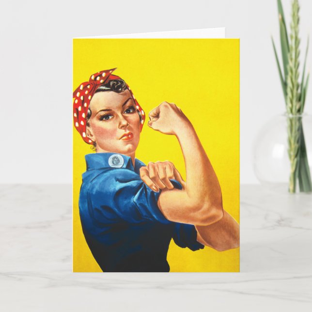 Tarjeta Rosie The Riveter (Anverso)