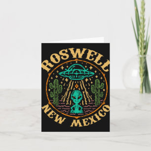 Tarjeta Roswell Nm 1947 - Divertido Roswell Aviación Nuevo