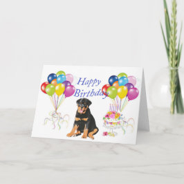 Tarjeta Rottweiler