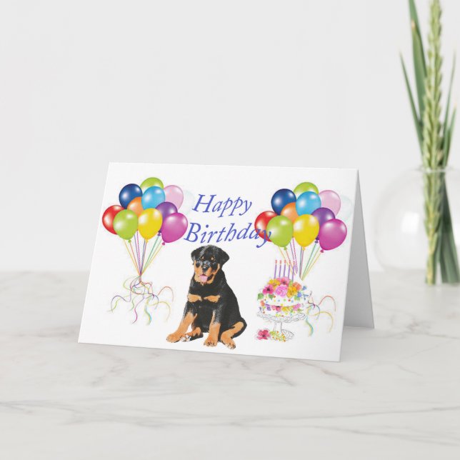 Tarjeta Rottweiler (Anverso)