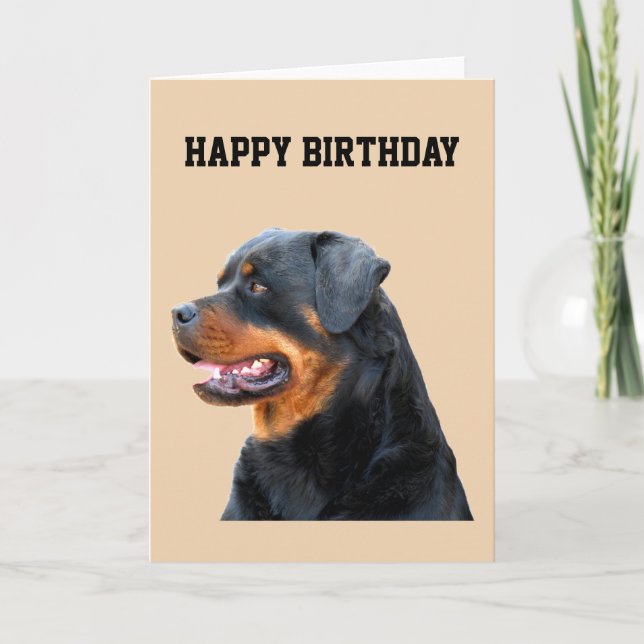 Tarjeta Rottweiler (Anverso)