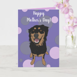 Tarjeta Rottweiler Mix Día de la Madre