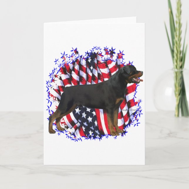 Tarjeta Rottweiler Patriot (Anverso)