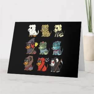 Tarjeta Rottweiler Scary Costumes Divertido regalo de Perr