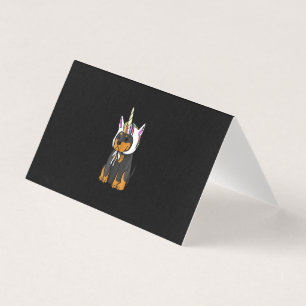 Tarjeta Rottweiler Unicorn Dog
