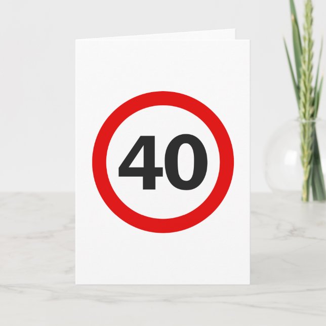 Tarjeta Rótulo de 40 Road (Anverso)