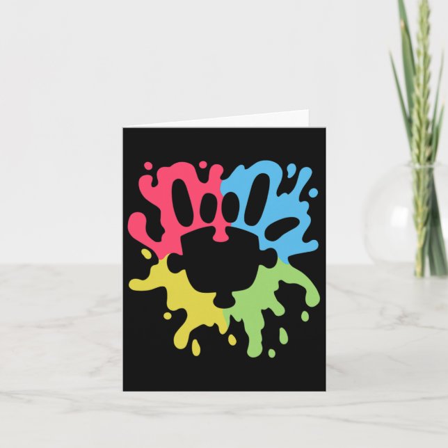 Tarjeta Rótulo de amor Autismo no verbal Apoyo Conciencia  (Anverso)