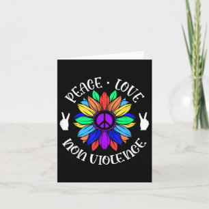 Tarjeta Rótulo de amor por la paz sin violencia Gráfico de