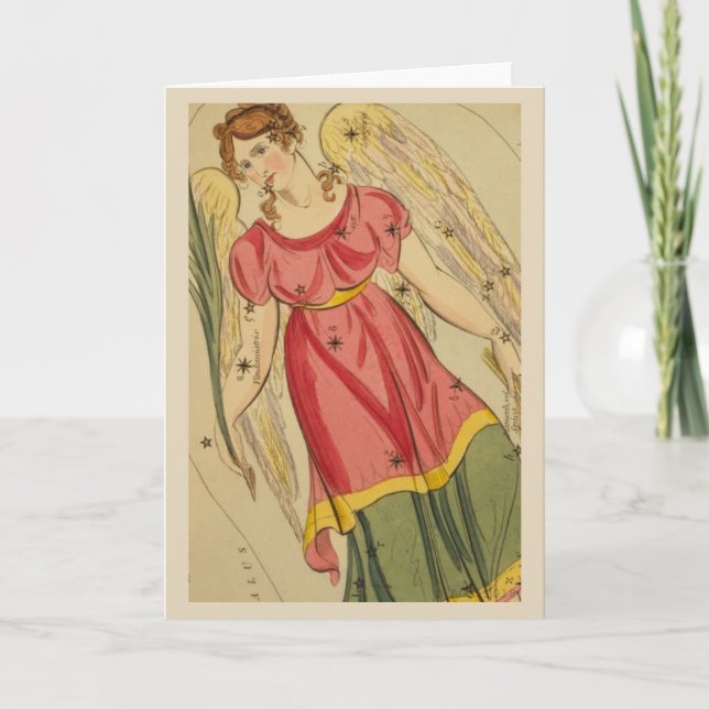 Tarjeta Rótulo Virgo Zodiac (Anverso)