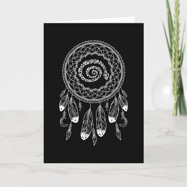 Tarjeta Rótulo zodiaco nativa serpiente norteamericana (Anverso)