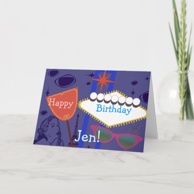 Tarjeta ¡Rótulos de Glam! (Anverso)