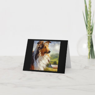 Tarjeta Rough Collie Dog