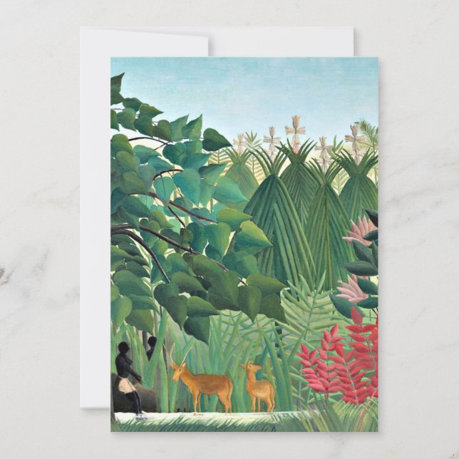 Tarjeta Rousseau - La cascada (Anverso)