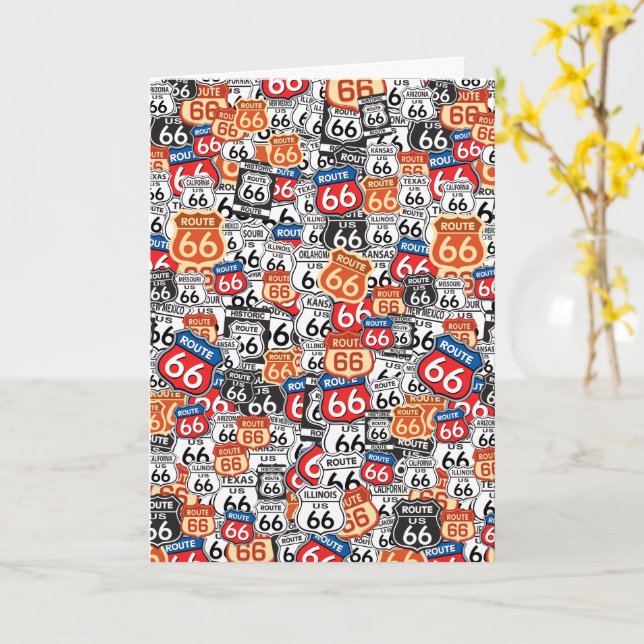 Tarjeta Route 66 (flor amarilla)