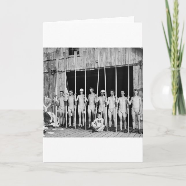 Tarjeta Rowing Crew, 1916 (Anverso)