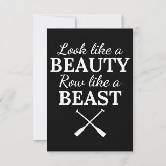 Tarjeta Rowing: Parece una hilera de belleza como una best