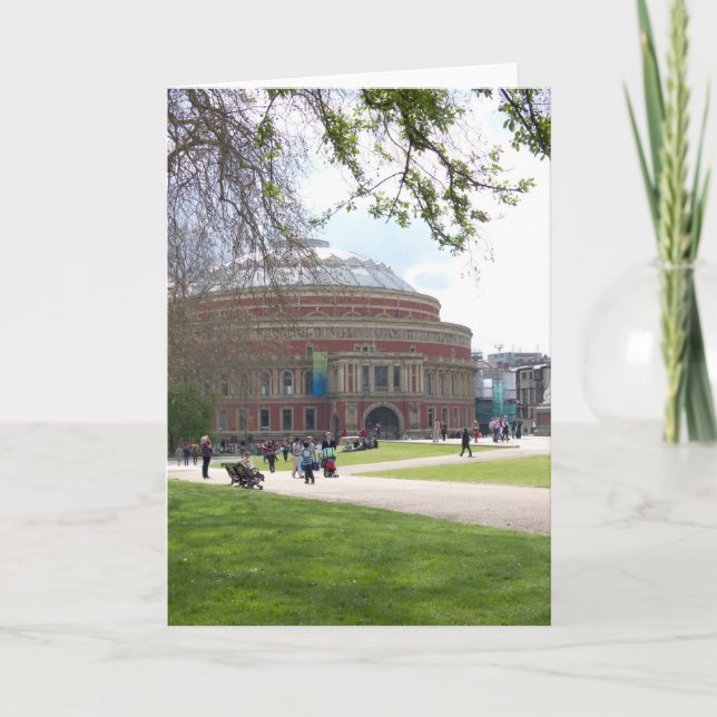 Tarjeta Royal Albert Hall, Londres. (Anverso)