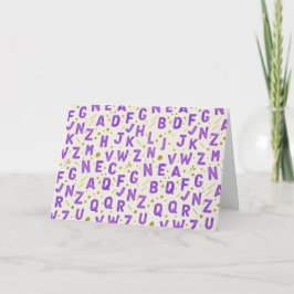 Tarjeta Royal Amethyst Artisan Alphabet
