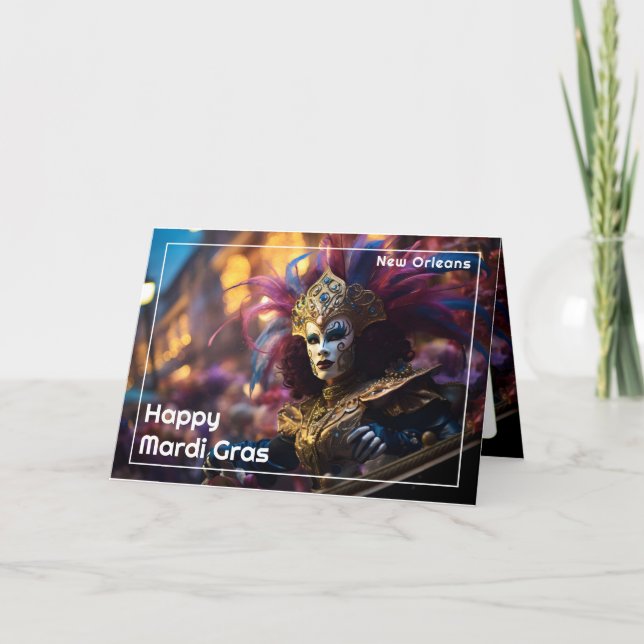 Tarjeta 💚 💜 💛 Royal Regalia: Mardi Gras Extravaganza (Anverso)